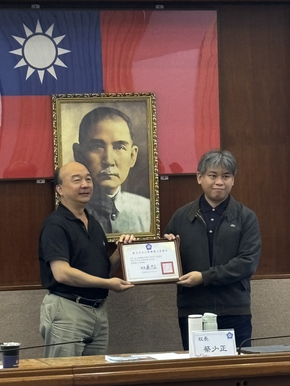 恭喜宇澤大哥獲得本校113年的績優工作人員～